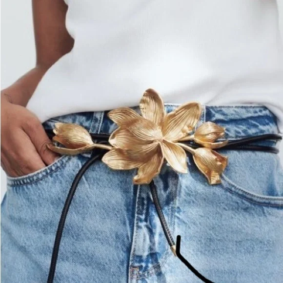 Zara | Accessories | Zara Flower Belt | Poshmark display picture 2